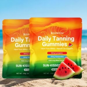Golden Glow Gummies — 60-Count Pouch — 60 Tablets Per Bag
